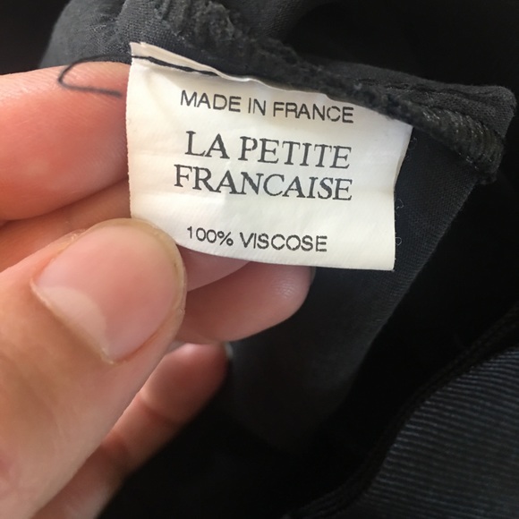 La Petite Francsise Black Pleated Pants Size 38 - Picture 7 of 7